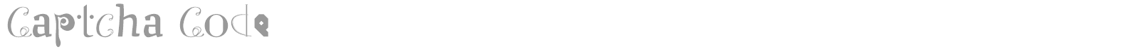 Captcha Code font preview